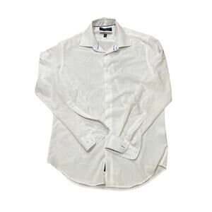 REPORT COLLECTION Men's Performance Shirt Size M/15.5" In White